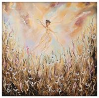 Fields of fairygold / 50x50cm